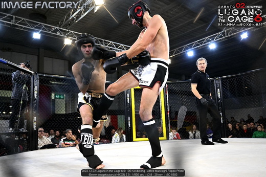 2023-12-02 Lugano in the Cage 6 01195 Kickboxing - Alfred Maccagni-Filippo Pfister